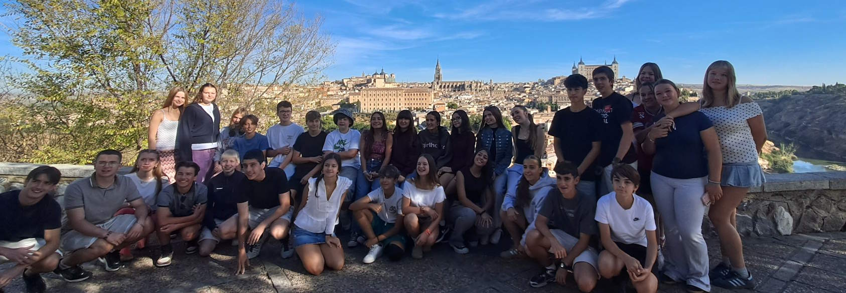 Schülergruppe in Toledo